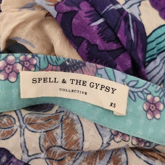 Spell and the Gypsy Collective Siren Song Hi-Low Skirt in Mermaid XS b72 - Picture 2 of 13